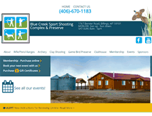 Tablet Screenshot of bluecreeksport.com